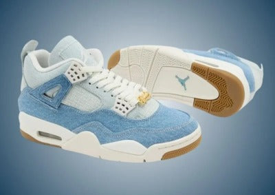 Nike Air Wmns Jordan 4 Retro TEX ¡®Worn Blue Denim¡¯